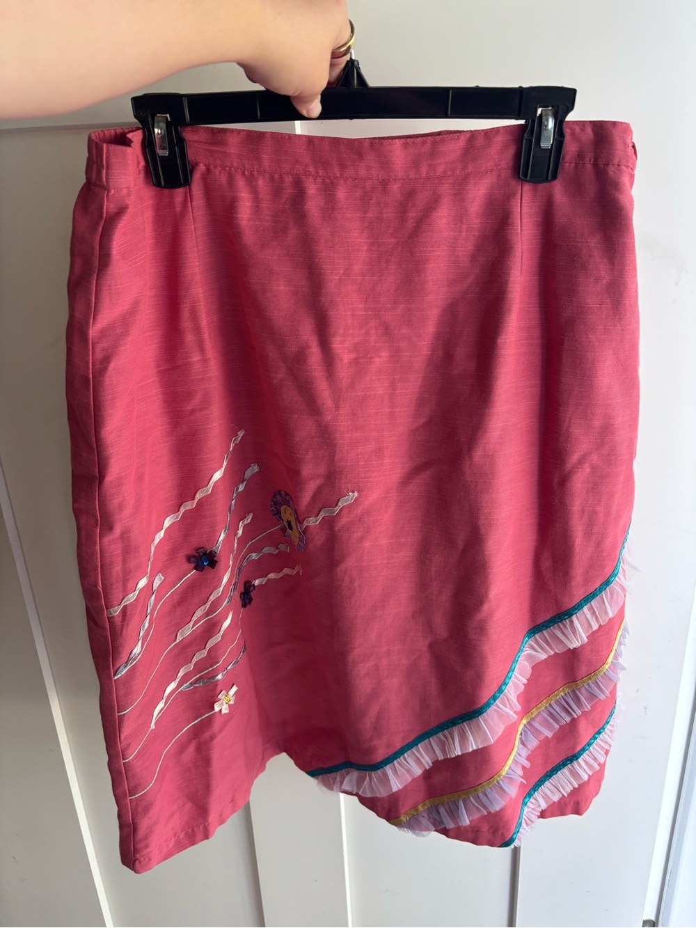Vintage Indigo Moon Wearable Art Skirt
